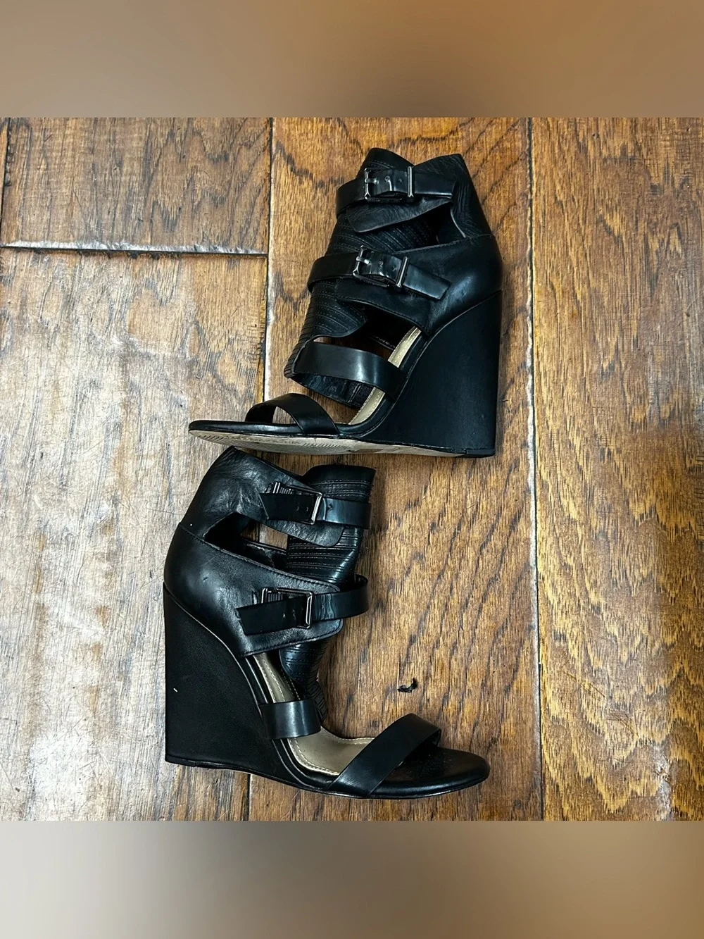 BCBGMaxAzria Lidelle wedge sandals